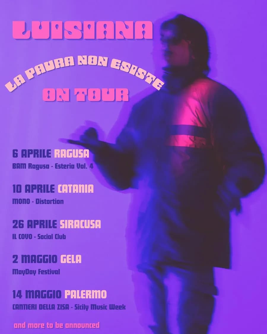 Locandina del Luisiana Sicily Tour 2026
